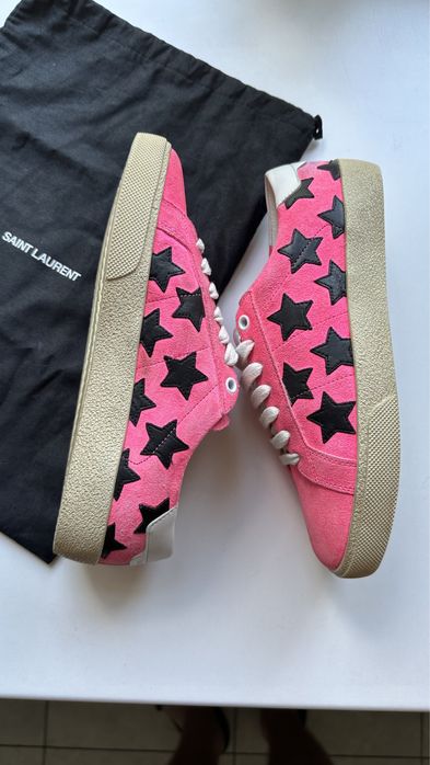 Кеди Saint Laurent Pink Suede Size 37.5