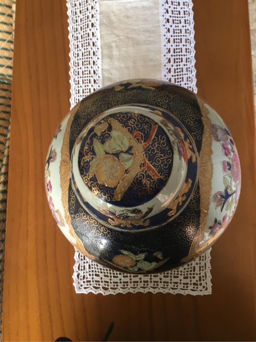 Pote grande Satsuma porcelana