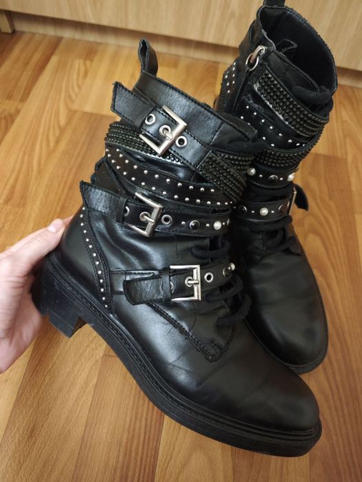 Ботинки Zara шкіряні