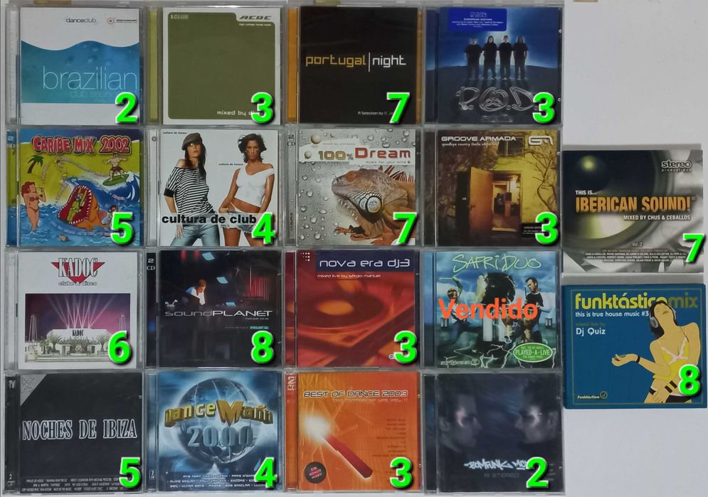 Vários CD's de música