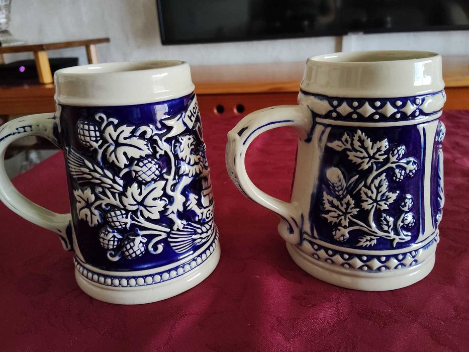 Canecas azuis Alemãs