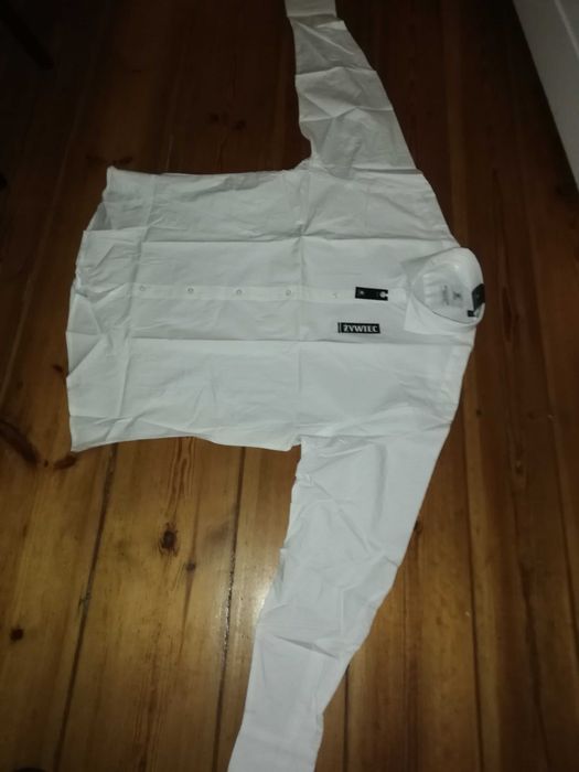 Koszula biała, Barmańska  XXL, 45-46 z logo Żywiec, nowa, kolekcja