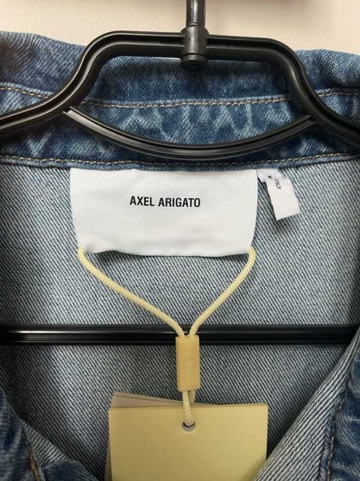 Джинсова чоловіча сорочка Axel Arigato синя розмір M нова з біркою