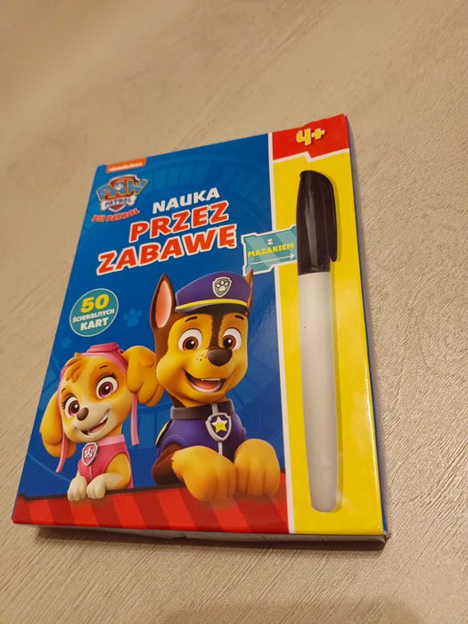 Rysowanie zmazywanie z Psim Patrolem. Karty do zmazywania