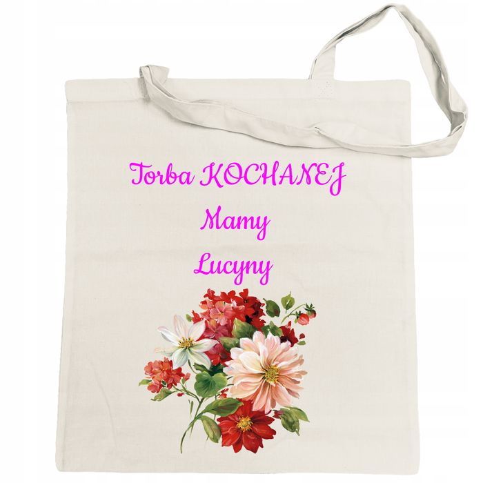 torba na zakupy dzień mamy torba kochanej mamy + imię personalizacja