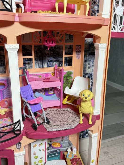 Будинок барбі dreamhouse mattel+машина+кемпер+барбі з аксесуарами