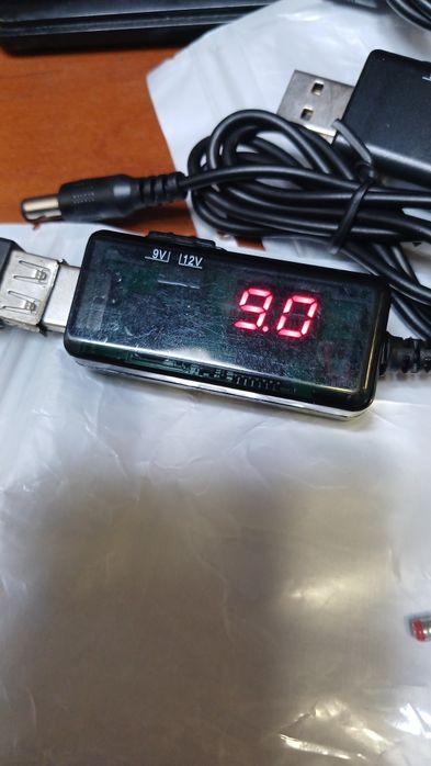 Кабель для роутера, перетворювач напруги 9в 12в