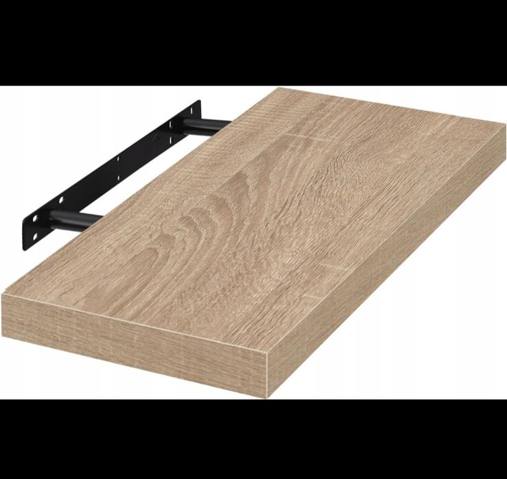 Półka ścienna wisząca 40 cm dekoracyjna pływająca regał ścienny