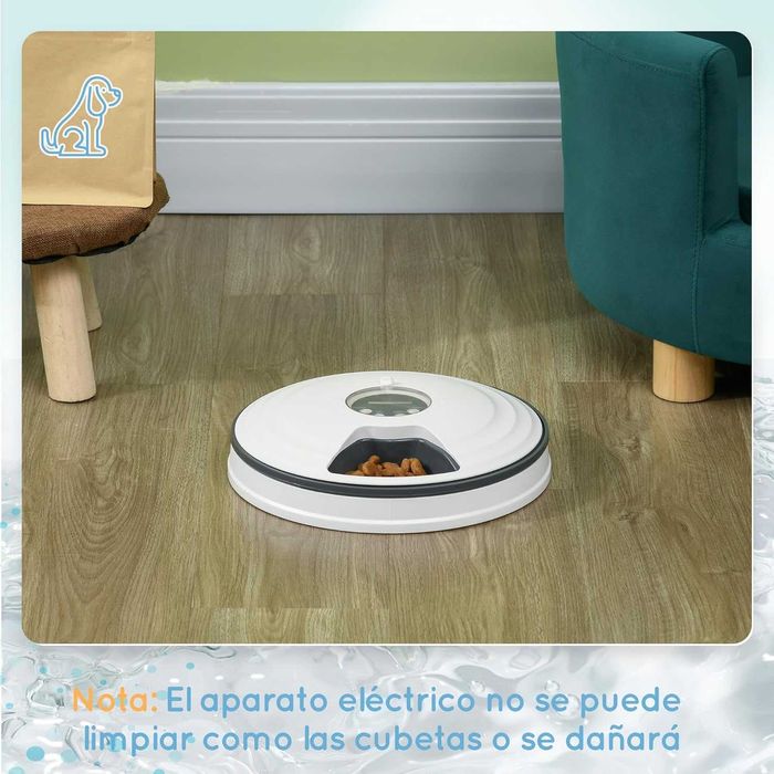 PORTES GRÁTIS - Alimentador automático para gato e cão 4 refeições/dia