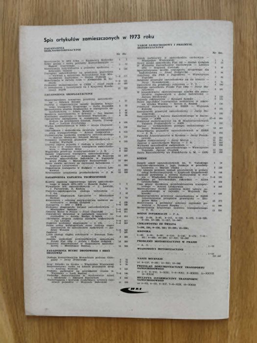 Motoryzacja nr.12 1973