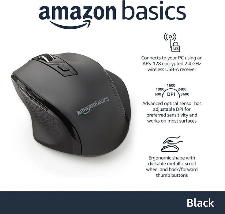 Миша бездротова Amazon Basics