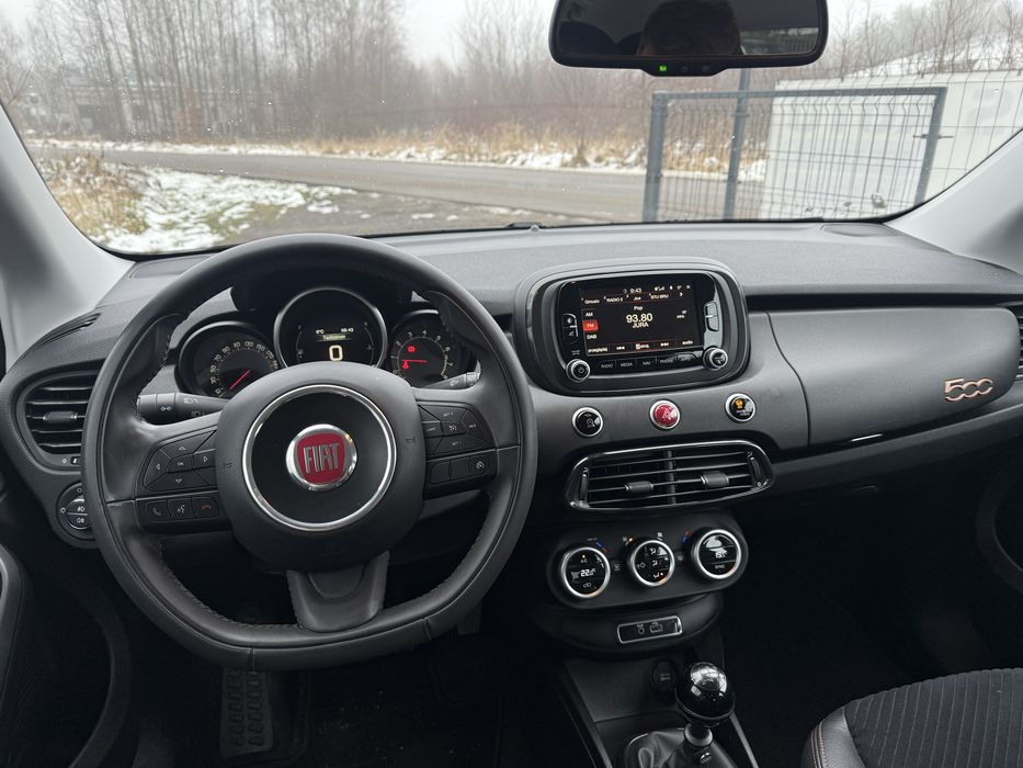 Fiat 500X, półskóry, dwustrefowa klimatyzacja