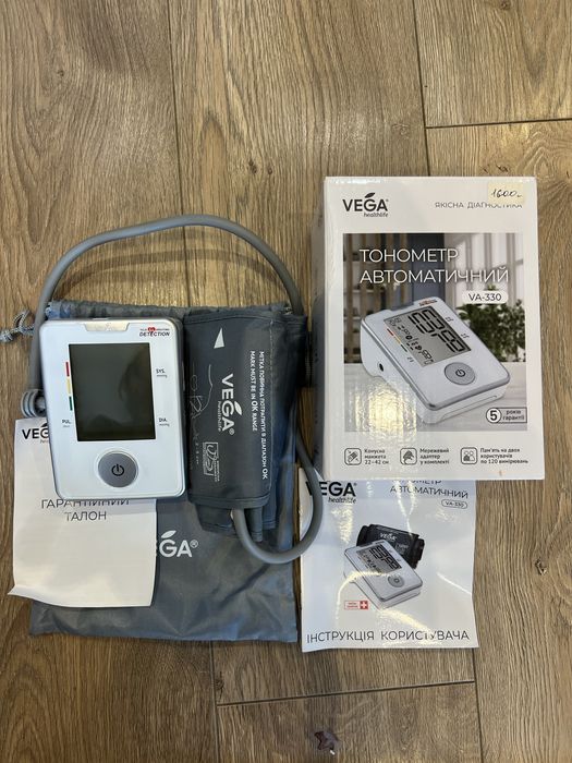 Тонометр автоматичний vega VA - 330 у використанні не був