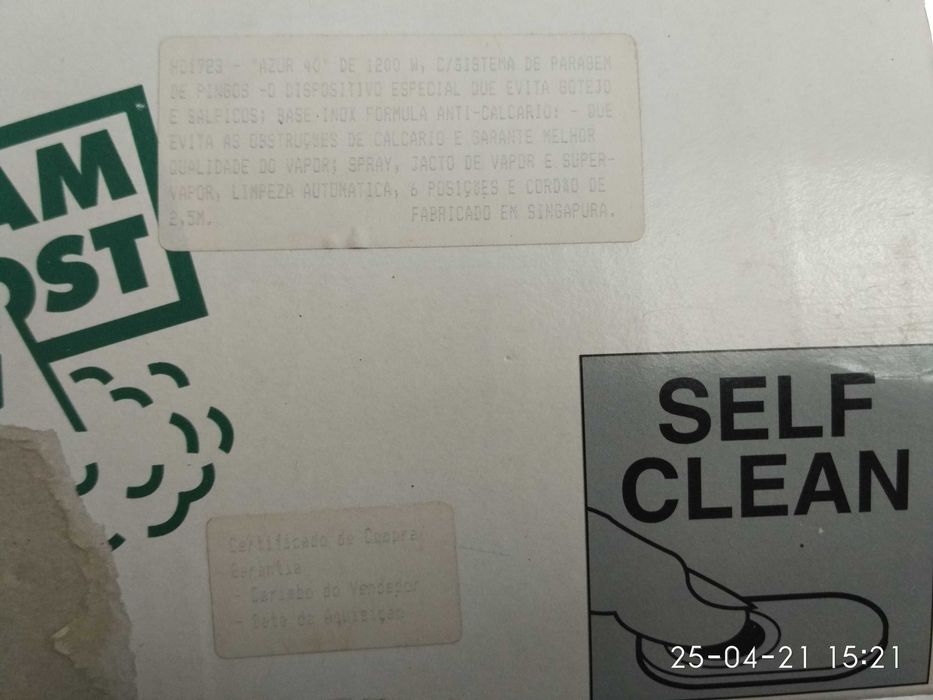 Oportunidade - Ferro Engomar Philips Azur 40 HD 1723