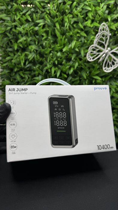 2 в 1 бустер для авто, компресор, насос Пруве Proove Pump Jump Starter