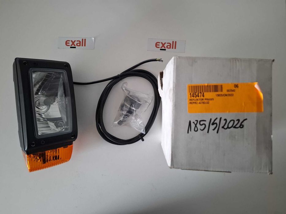 Nowy Reflektor Prawy WESEM, Kod: 185/S/2026