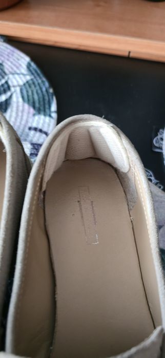 Półbuty mokasyny zamszowe beżowe