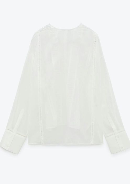 Блуза з рамі zara xl