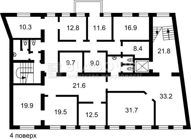 Продаж Будівлі в центрі міста біля метро Фасад  Скоропадського 3