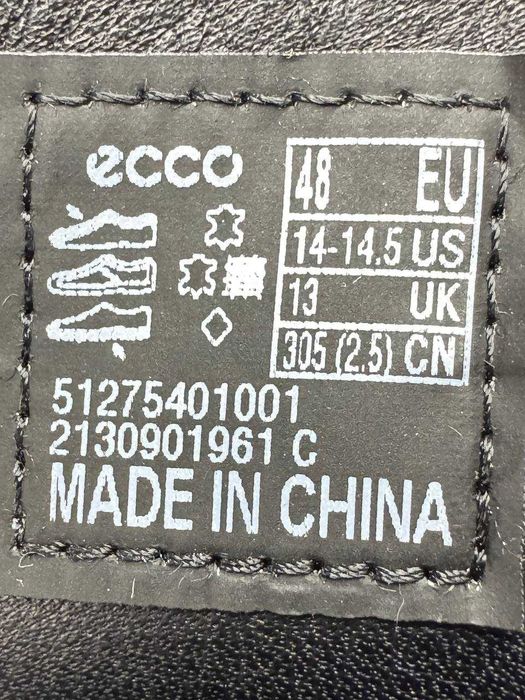 Шкіряні туфлі ECCO Gore-Tex оригінал (48)