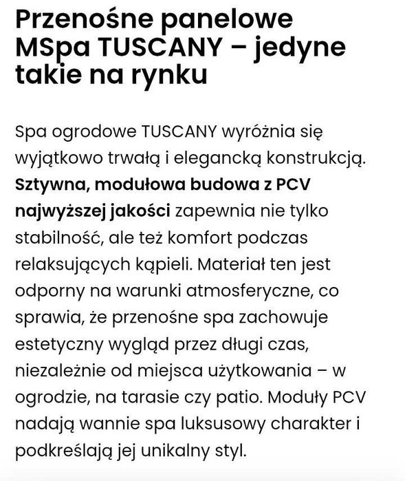 jacuzzi ogrodowe możliwość wysyłki