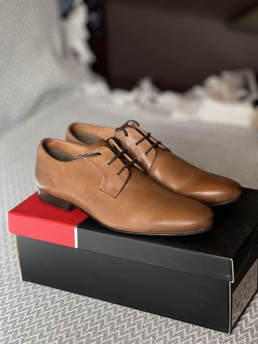 Чоловічі шкіряні туфлі, 40 розмір, устілка 28 см