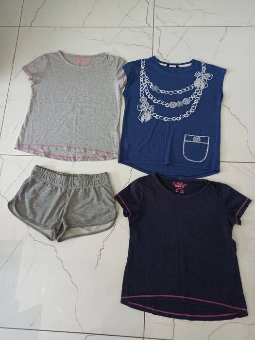 Bluzki +spodenki rozm 134