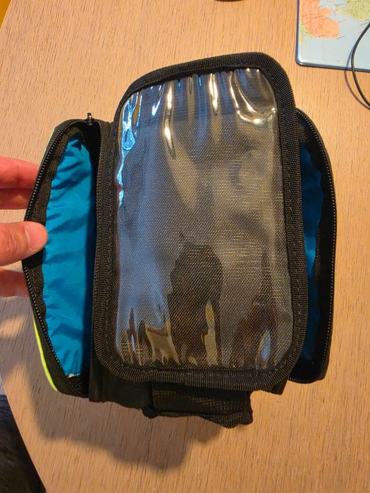 Bolsa dupla para quadro de bicicleta Btwin