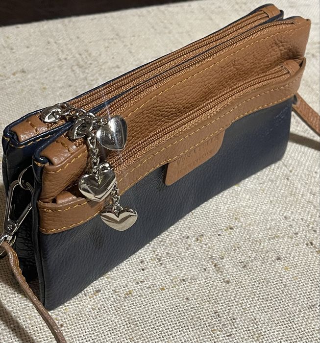 Кожаная маленькая сумка Vera Pelle Италия