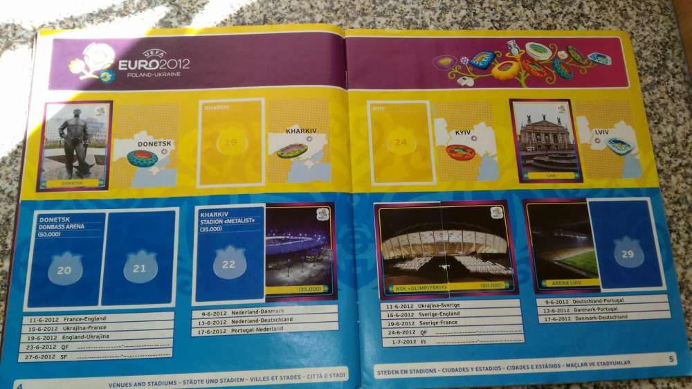 Caderneta do euro 2012