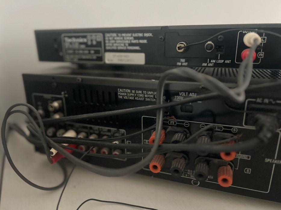 Zestaw audio Technics+kolumny- nie testowany, do przegladu