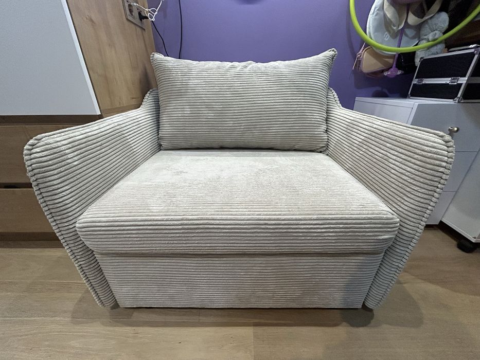 VIKI 1R fotel z funkcją spania i pojemnikiem