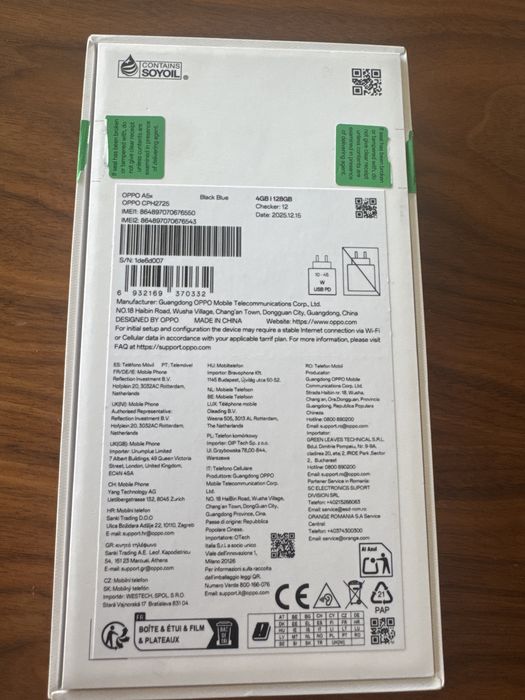 OPPO A5x, 4/128gb, Dual SIM, Black