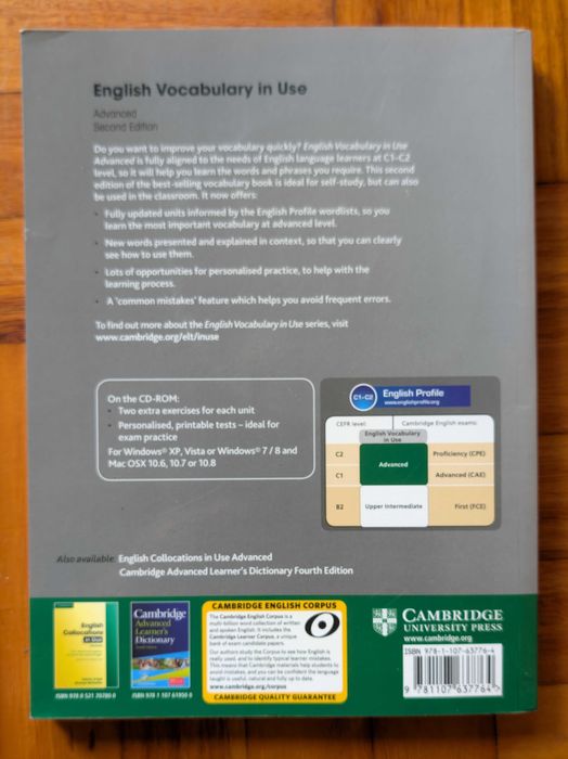English Vocabulary in Use - Advanced" (Cambridge) + CD-ROM