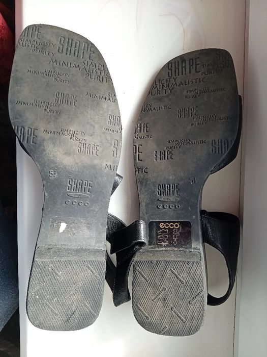 Czarne sandały ecco, rozm.5 1/2
