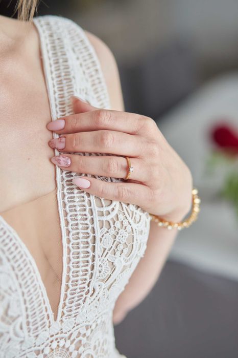 Suknia ślubna boho, rozmiar 36