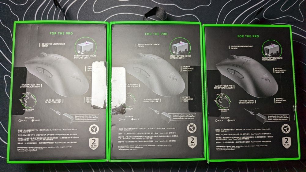 Миша Razer DeathAdder V3 PRO Wireless & Mouse Dock Black