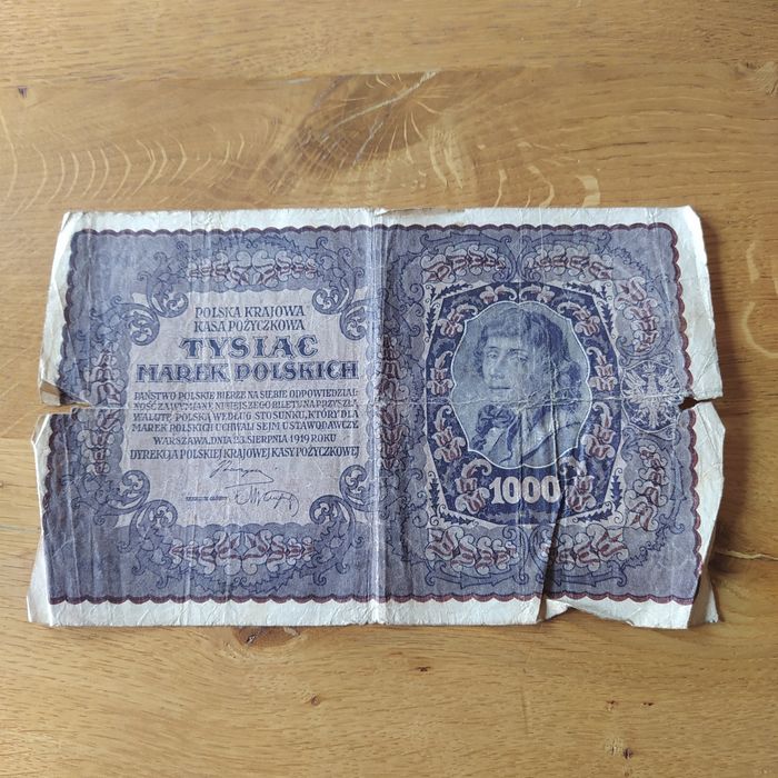#7, 1000 marek polskich 1919r, I SERJA DR