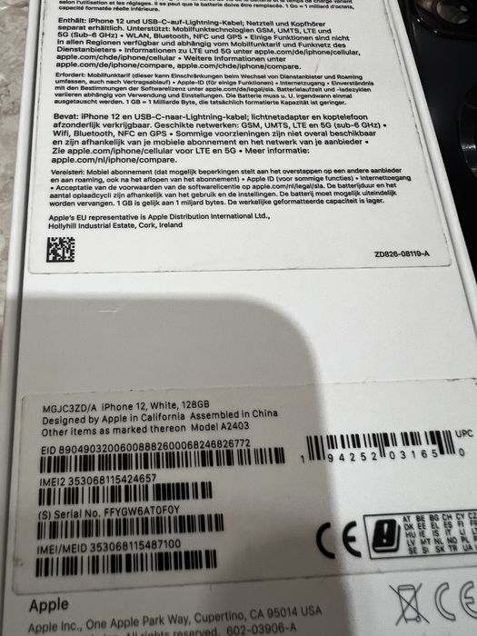 Iphone 12 white 128