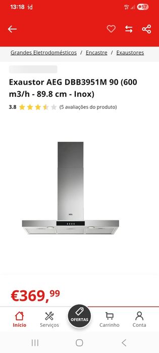 Vendo exaustor ainda selado com garantia worten