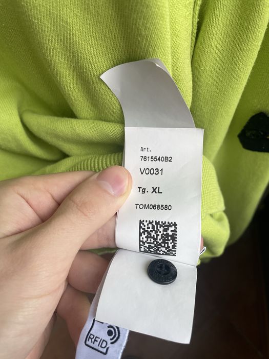 Оригінальний Трикотажний Светр Stone Island Зелений М