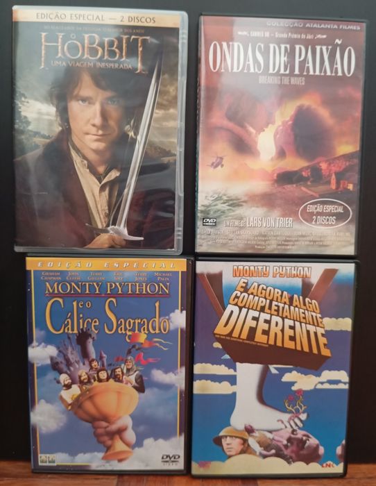 Dvds (2€ cada). Alguns são edições especiais.