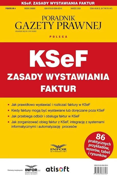 KSeF zasady wystawiania faktur. Podatki 4/2026. Infor. Nowy Produkt