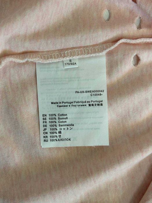 Футболка Acne Studios кремовая чорна archive кремова  distressed M L