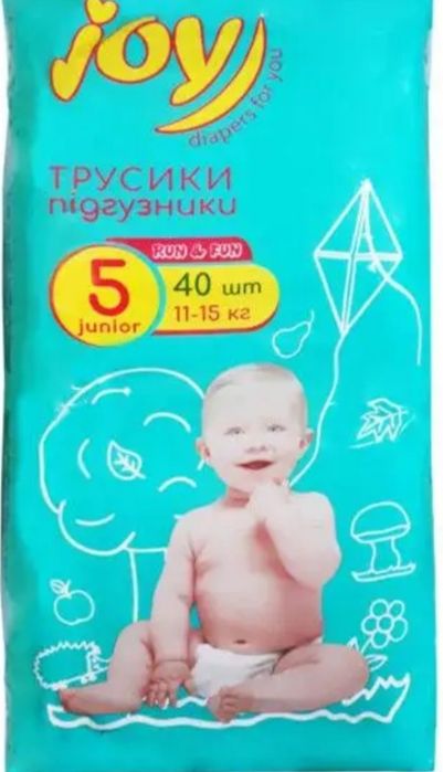 Продам підгузники - трусики  Джой зелені є розмір 5 і 6