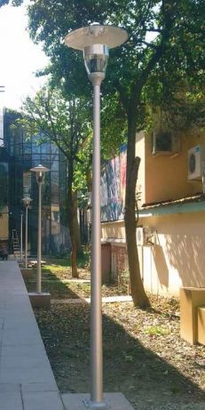 Słup parkowy wys 4 m aluminium czarny na stanie