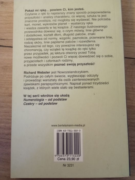 Czytanie z ręki. Richard Webster