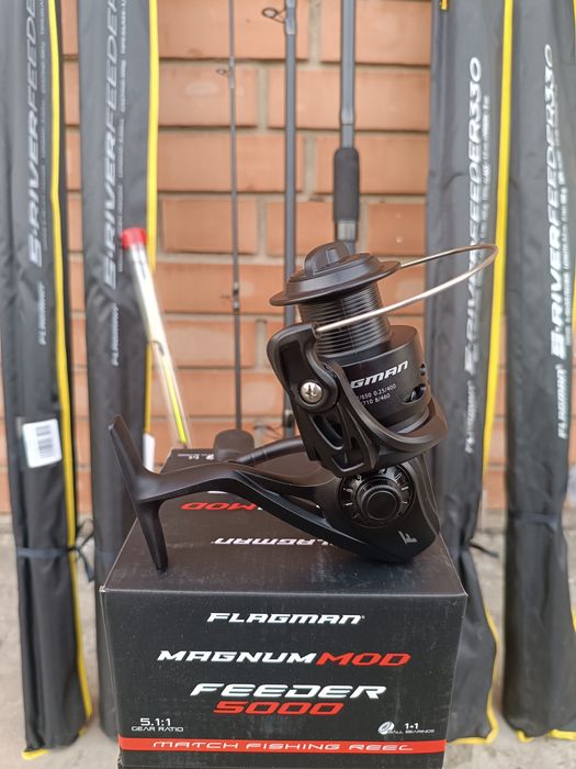 Розпродаж.Фідер Flagman S-river 3.6/3.9 150г + Катушка 5000