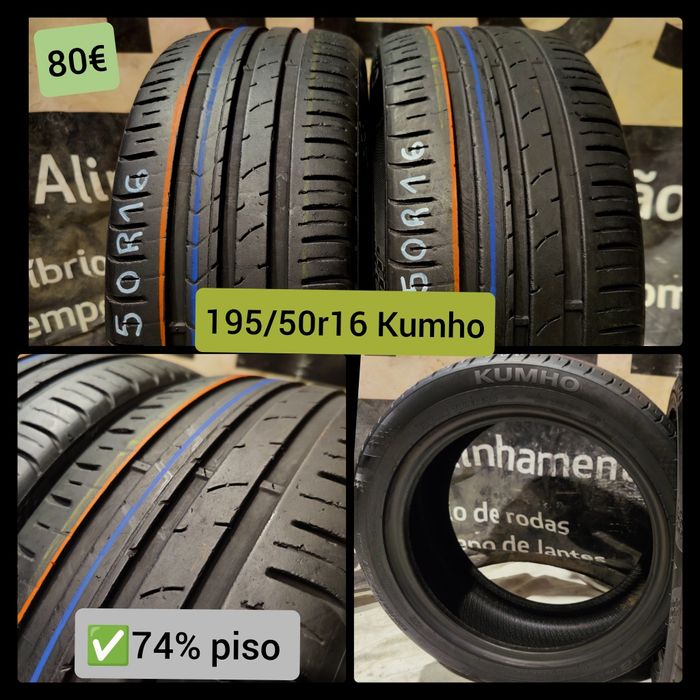 Pneus 195/50r16   Semi novos em Leiria