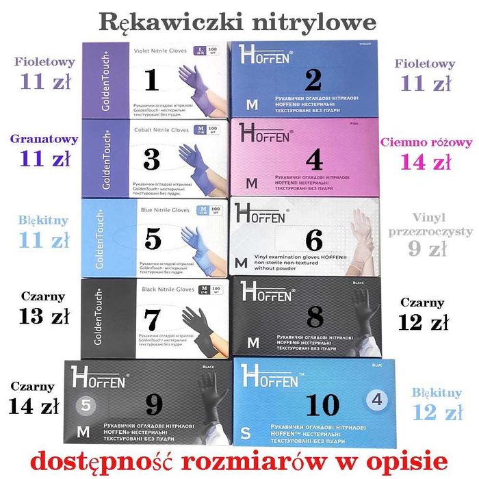 Rękawiczki nitrylowe